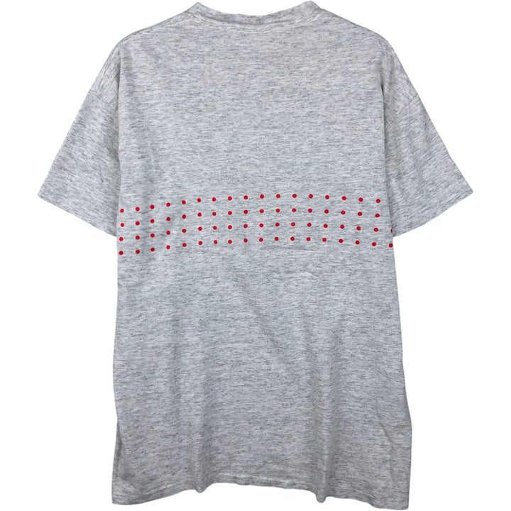 Vintage 1980'S Anvil Print T-Shirt, Made in USA, Men's Size L cotton gray type Vintage Second Hand