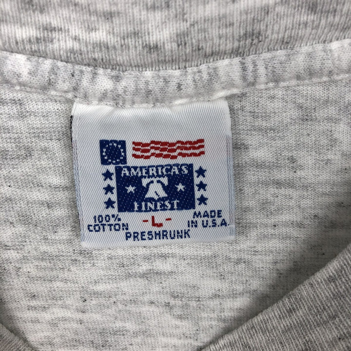Vintage 1980'S Anvil Print T-Shirt, Made in USA, Men's Size L cotton gray type Vintage Second Hand