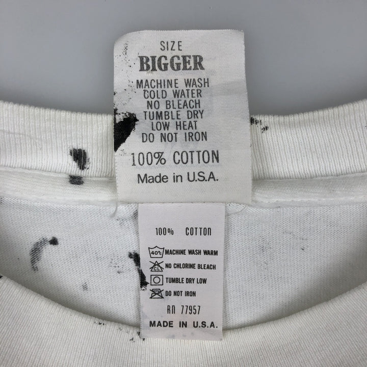 90'S WAY OUT WEST Print T-Shirt, Made in USA, Men's XL equivalent, Vintage cotton white type Vintage Second Hand