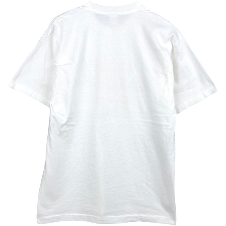Fruit of the Loom Print T-Shirt, Made in USA, Men's XL cotton white type Vintage Second Hand