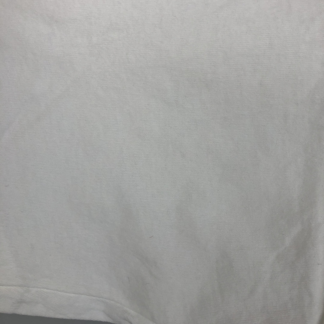 Fruit of the Loom Print T-Shirt, Made in USA, Men's XL cotton white type Vintage Second Hand