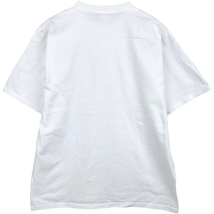 90'S Lee Print T-Shirt, Made in USA, Men's XL equivalent, Vintage cotton white type Vintage Second Hand