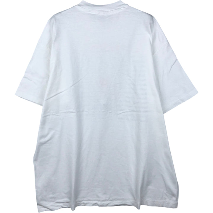 90'S Hanes BEEFY-T Printed T-shirt Made in USA Men's XL Vintage cotton white type Vintage Second Hand
