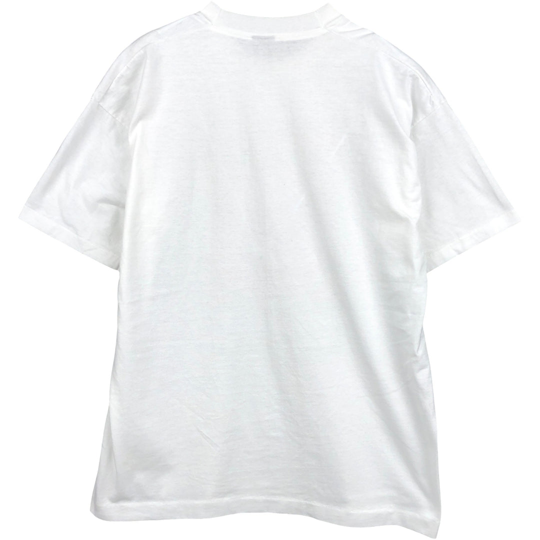 90'S Fruit of the Loom Best Print T-Shirt, Made in USA, Men's Size XL (approx.) cotton white type Vintage Second Hand