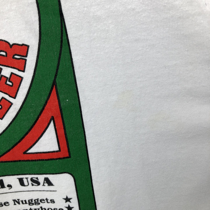 90'S Fruit of the Loom Best Print T-Shirt, Made in USA, Men's Size XL (approx.) cotton white type Vintage Second Hand