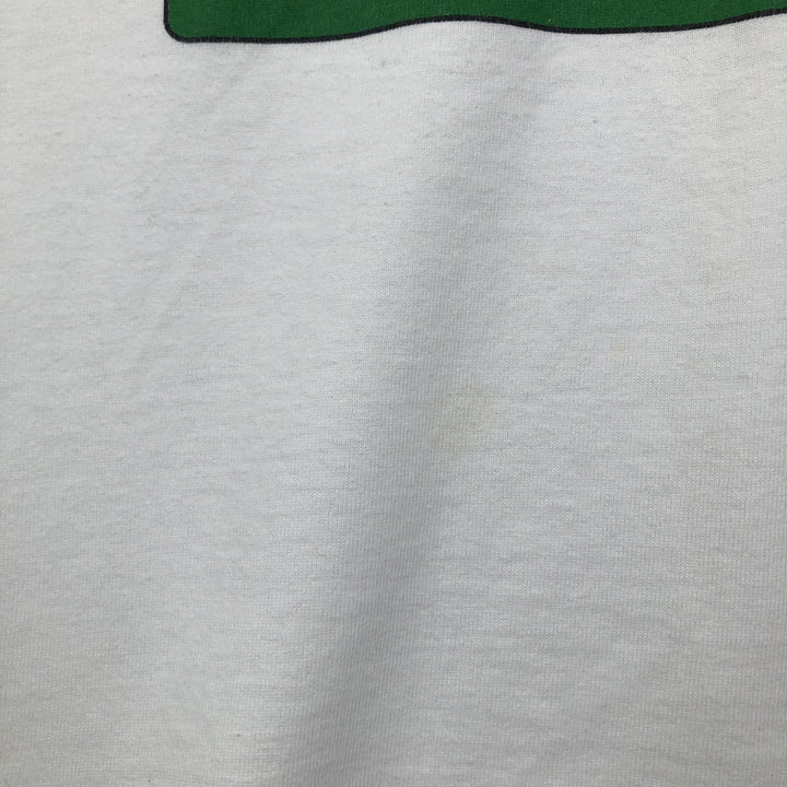 90'S Fruit of the Loom Best Print T-Shirt, Made in USA, Men's Size XL (approx.) cotton white type Vintage Second Hand