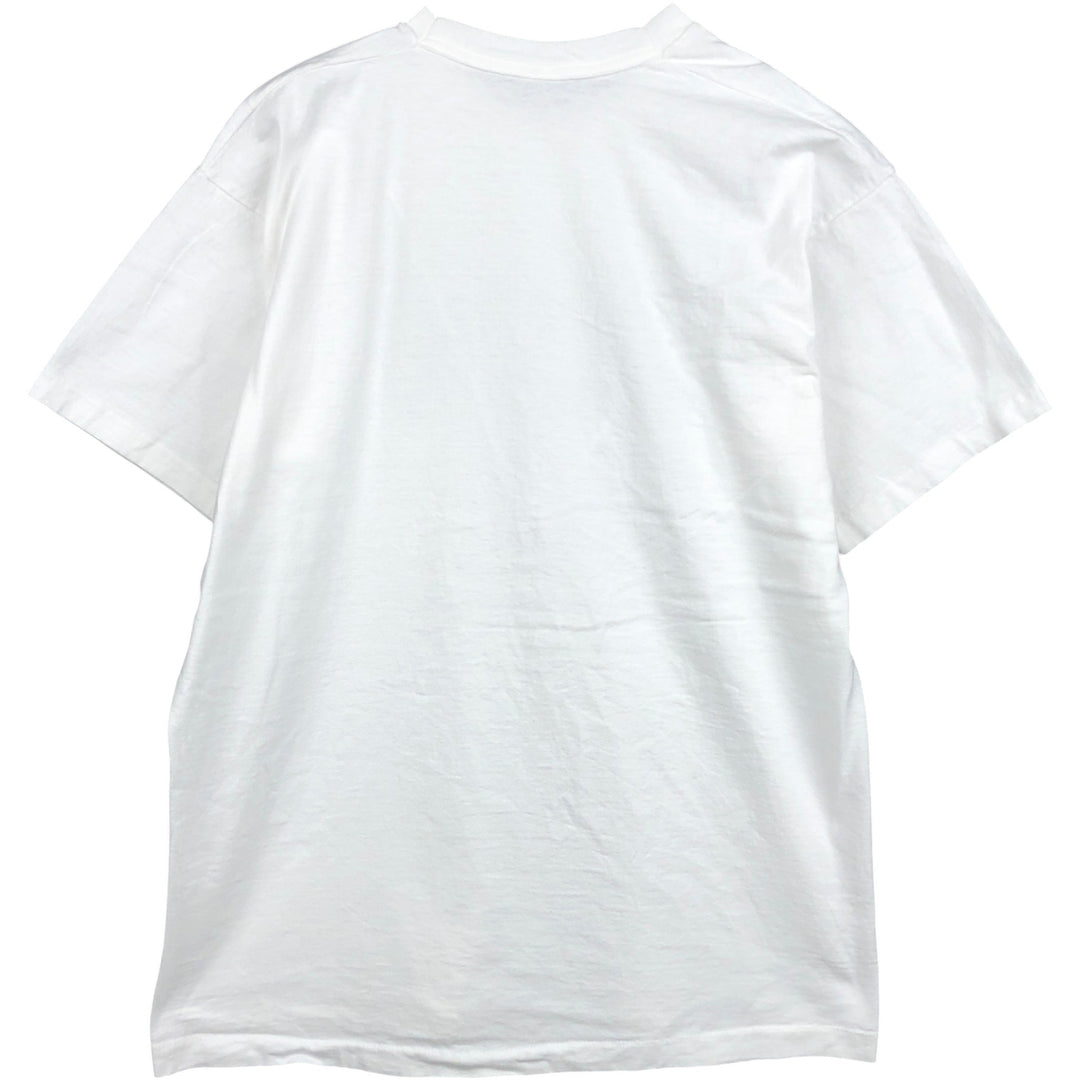 Fruit of the Loom Print T-Shirt, Made in USA, Men's XL cotton white type Vintage Second Hand