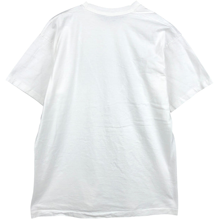 Fruit of the Loom Print T-Shirt, Made in USA, Men's XL cotton white type Vintage Second Hand
