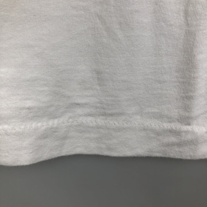 Fruit of the Loom Print T-Shirt, Made in USA, Men's XL cotton white type Vintage Second Hand