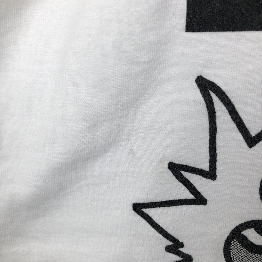 Fruit of the Loom Print T-Shirt, Made in USA, Men's XL cotton white type Vintage Second Hand