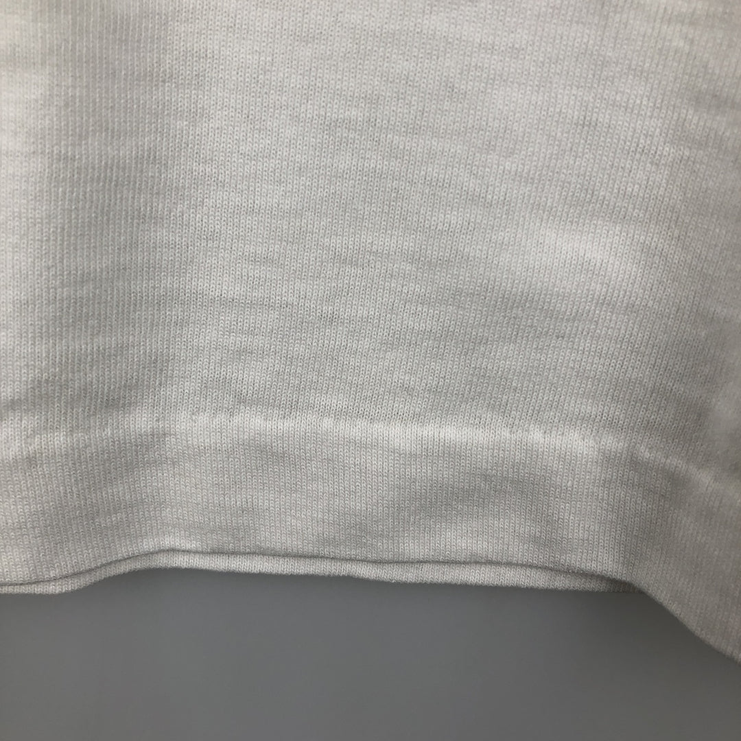 90'S Fruit of the Loom Best Printed T-shirt, Made in USA, Men's L size, Vintage cotton white type Vintage Second Hand