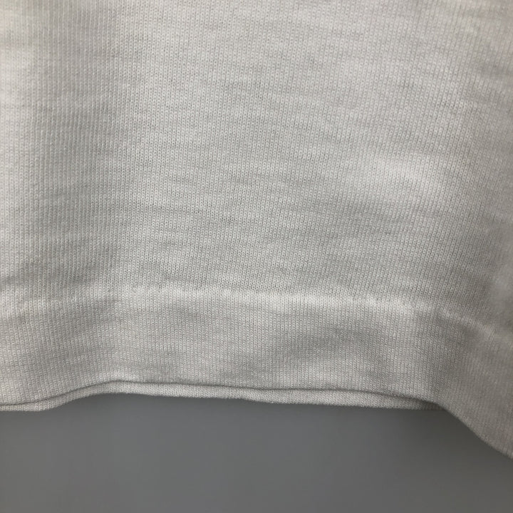 90'S Fruit of the Loom Best Printed T-shirt, Made in USA, Men's L size, Vintage cotton white type Vintage Second Hand