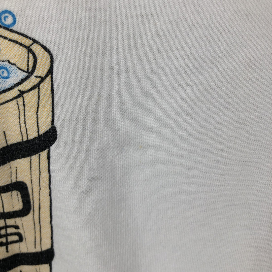 90'S Fruit of the Loom Best Printed T-shirt, Made in USA, Men's XL, Vintage cotton white type Vintage Second Hand