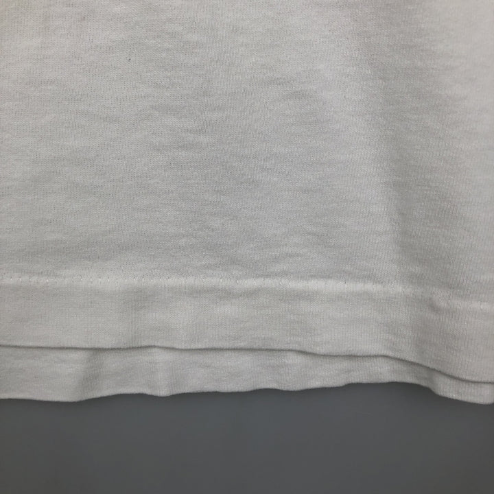 90'S Fruit of the Loom printed T-shirt, made in the USA, men's size L, vintage cotton white type Vintage Second Hand