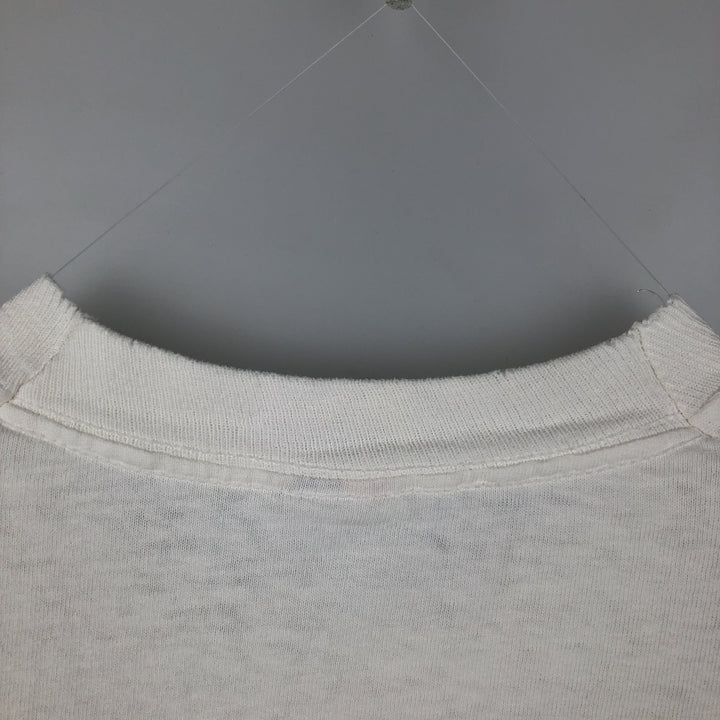 90'S Fruit of the Loom printed T-shirt, made in the USA, men's size L, vintage cotton white type Vintage Second Hand