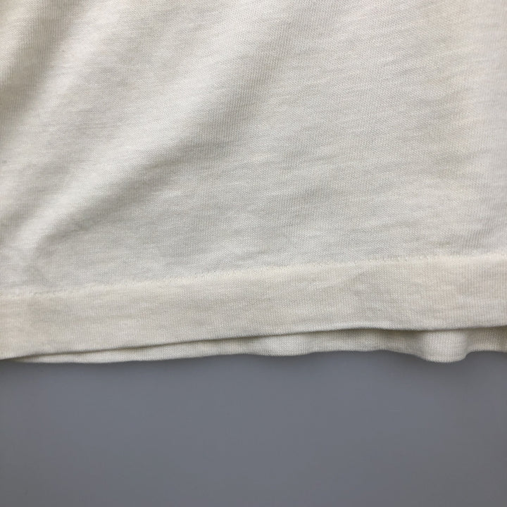 90'S Hanes Fifty-Fifty Blue Tag Printed T-Shirt Made in USA Men's XL Vintage cotton unbleached Vintage Second Hand