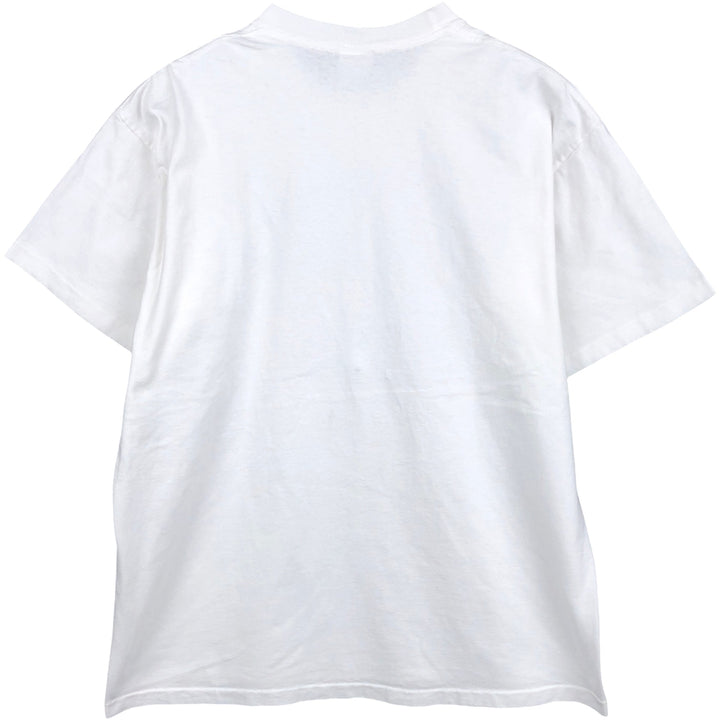 90'S Murina Print T-Shirt, Made in USA, Men's XL equivalent, Vintage cotton white type Vintage Second Hand