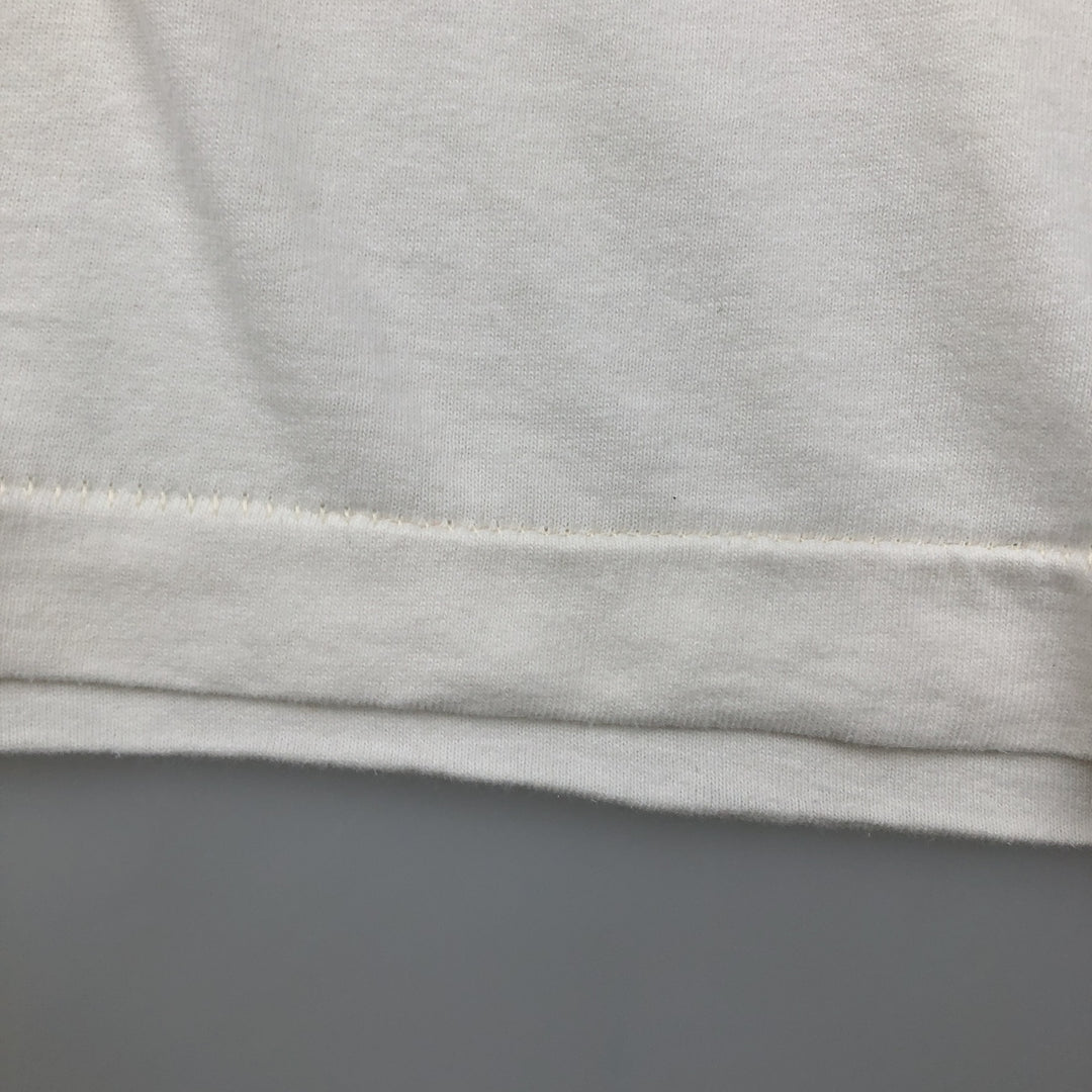 90'S Fruit of the Loom Screen Stars Print T-Shirt, Made in USA, Men's Size L (approx.), Vintage cotton white type Vintage Second Hand