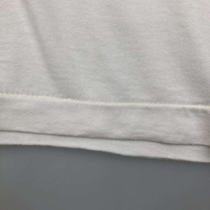 90'S Fruit of the Loom Screen Stars Print T-Shirt, Made in USA, Men's Size L (approx.), Vintage cotton white type Vintage Second Hand