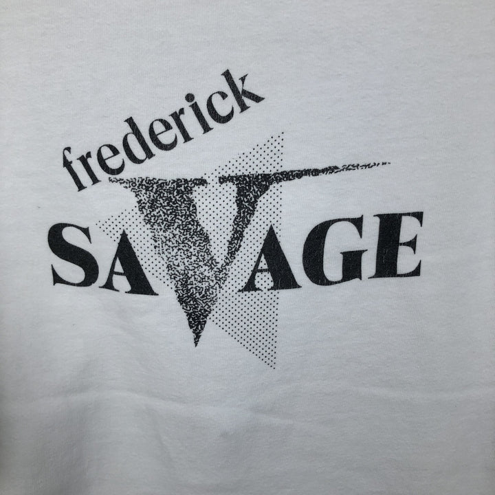 90'S Hanes BEEFY-T Printed T-shirt Made in USA Men's XL Vintage cotton white type Vintage Second Hand