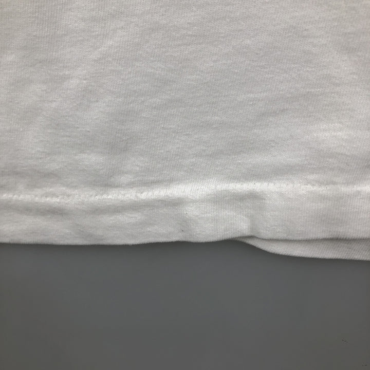 90'S Hanes BEEFY-T Printed T-shirt Made in USA Men's XL Vintage cotton white type Vintage Second Hand