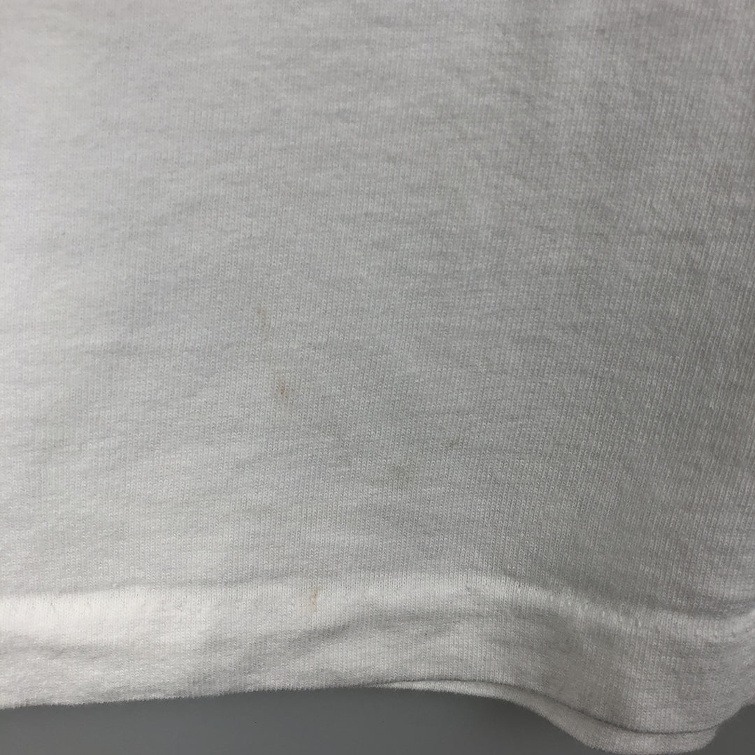 90'S Anvil Printed T-shirt, Made in USA, Men's M size, Vintage cotton white type Vintage Second Hand