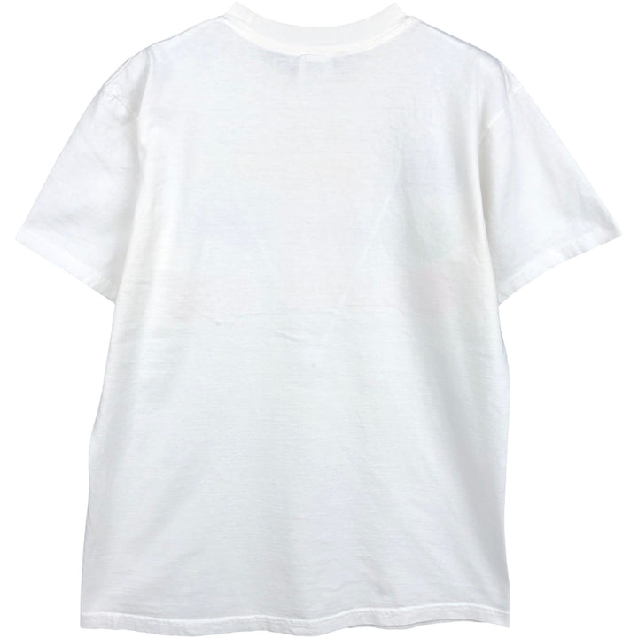 90'S Anvil fish print t-shirt, men's size M equivalent, vintage. cotton white type Vintage Second Hand