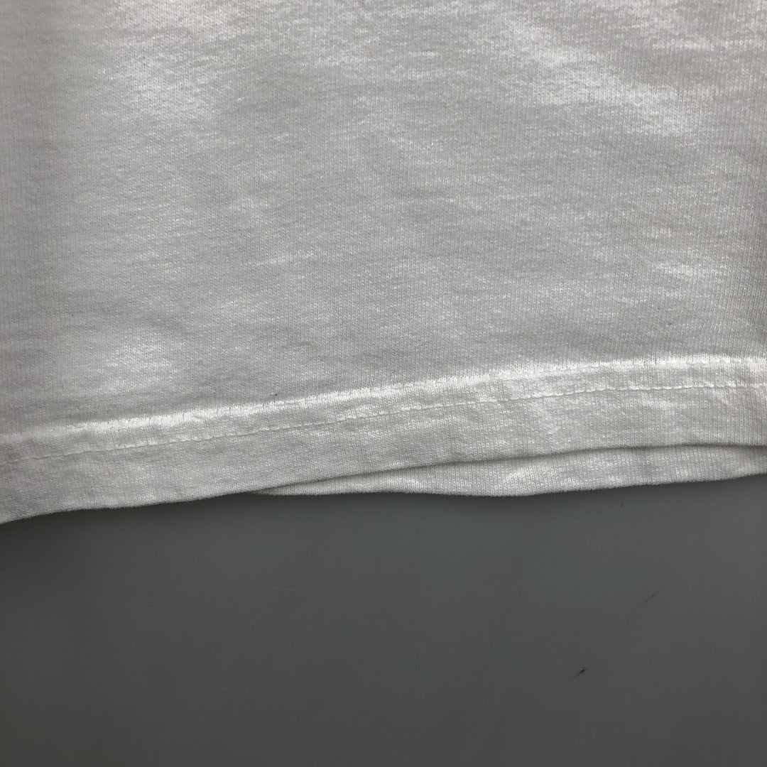 90'S Anvil fish print t-shirt, men's size M equivalent, vintage. cotton white type Vintage Second Hand