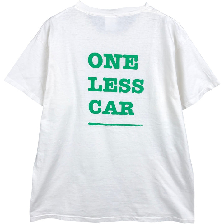 Vintage 90'S TULTEX printed T-shirt, men's XL size unclear white type Vintage Second Hand