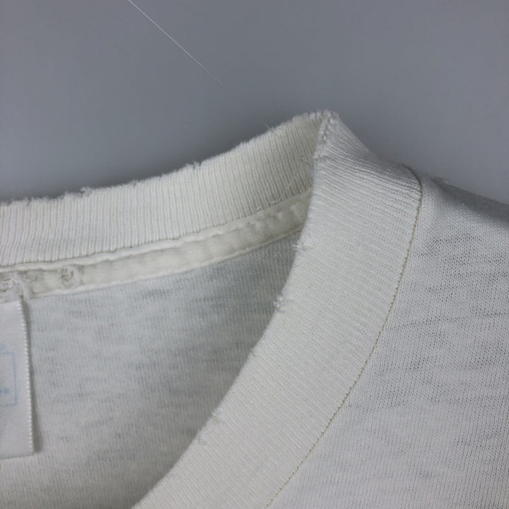 Vintage 90'S TULTEX printed T-shirt, men's XL size unclear white type Vintage Second Hand