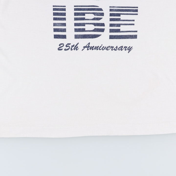 90'S Fruit of the Loom Best Print T-Shirt, Made in USA, Men's Size L (approx.) cotton white type Vintage Second Hand