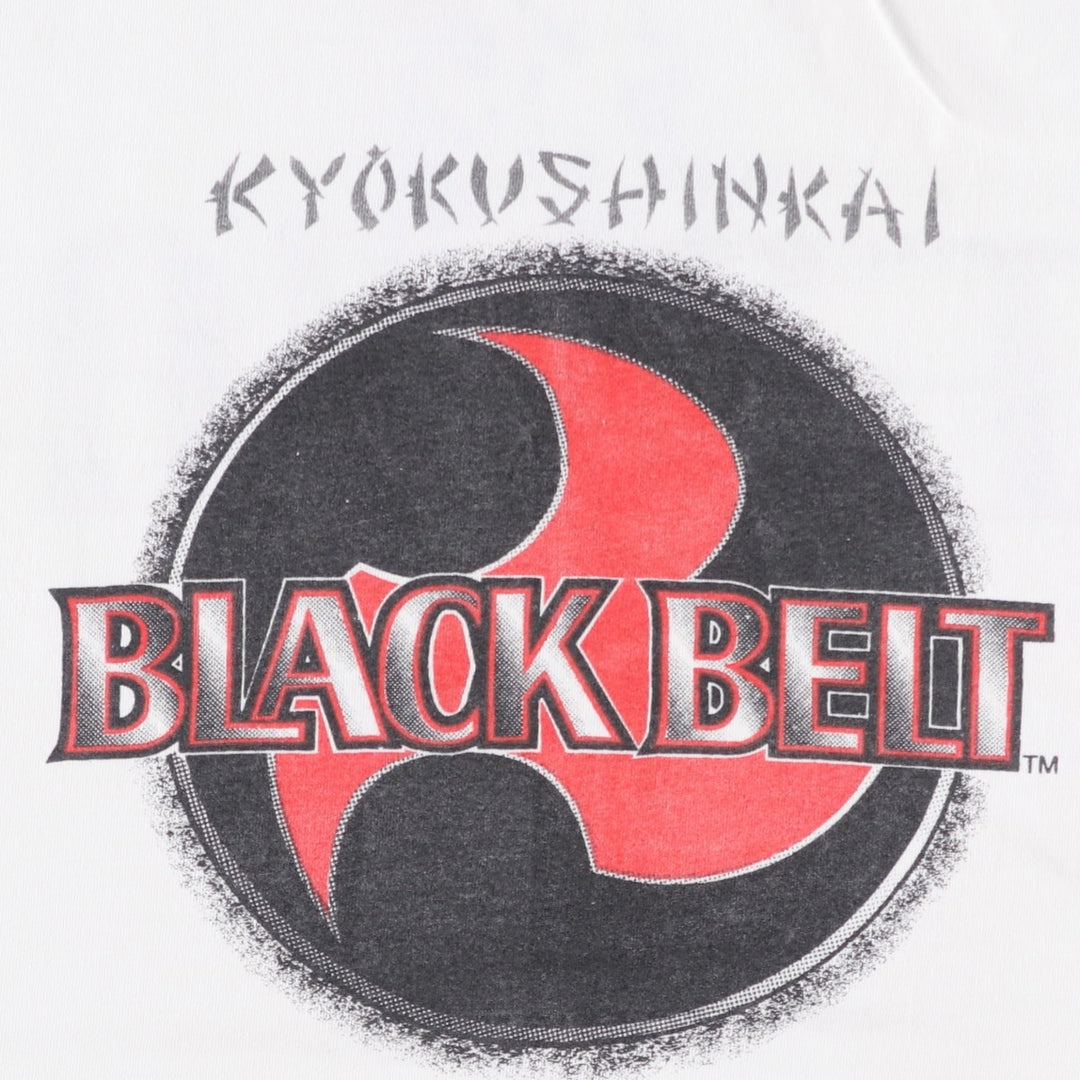Printed T-shirt, men's size XL unclear white type Vintage Second Hand