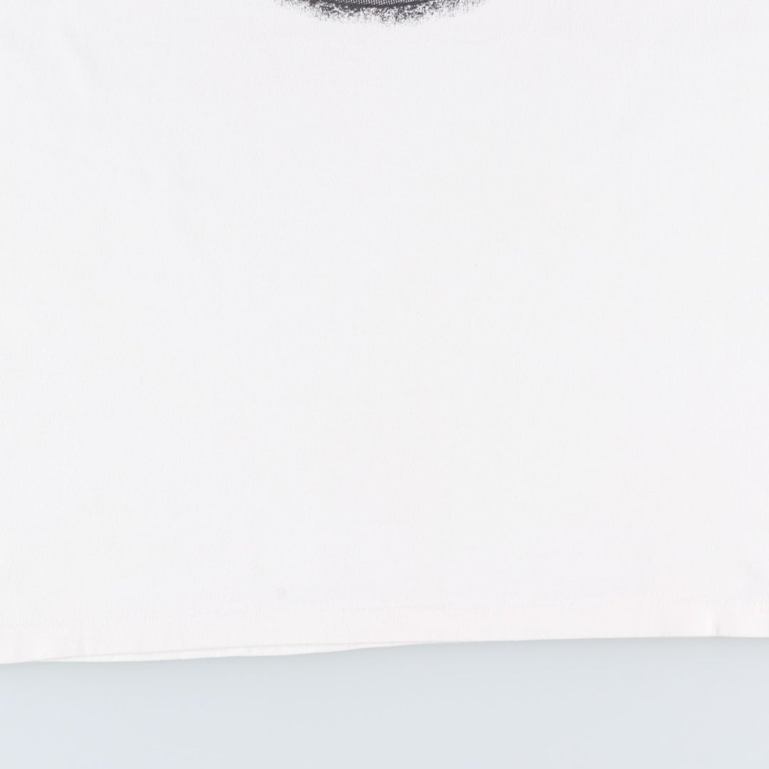 Printed T-shirt, men's size XL unclear white type Vintage Second Hand