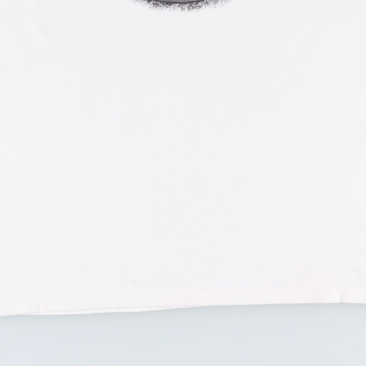 Printed T-shirt, men's size XL unclear white type Vintage Second Hand