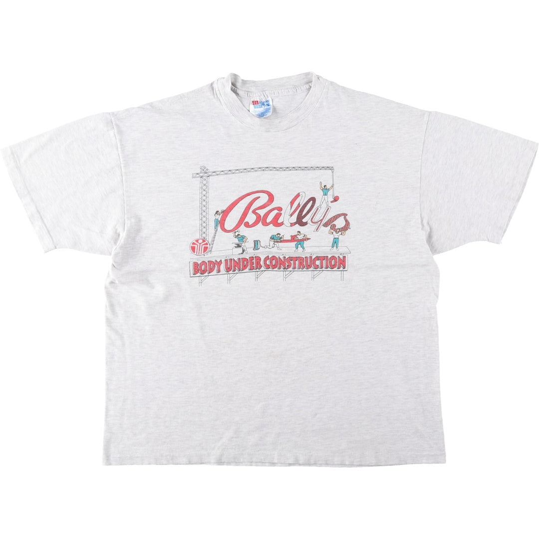 90'S Hanes BEEFY-T Printed T-shirt Made in USA Men's XL Vintage cotton white type Vintage Second Hand