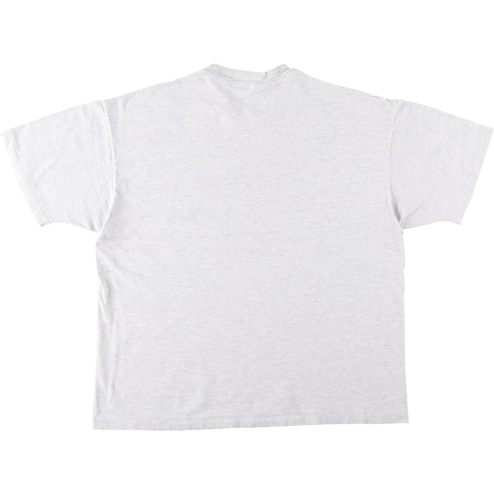 90'S Hanes BEEFY-T Printed T-shirt Made in USA Men's XL Vintage cotton white type Vintage Second Hand