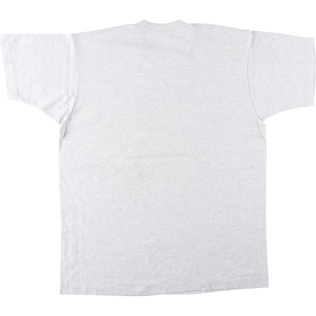 90'S Fruit of the Loom printed T-shirt, made in Canada, men's XL size, vintage cotton white type Vintage Second Hand