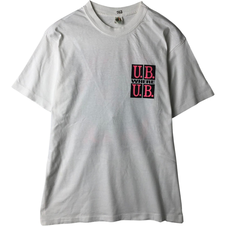 ~90'S VELERO Print T-Shirt, Men's Size L (Equivalent), Vintage cotton white type Vintage Second Hand
