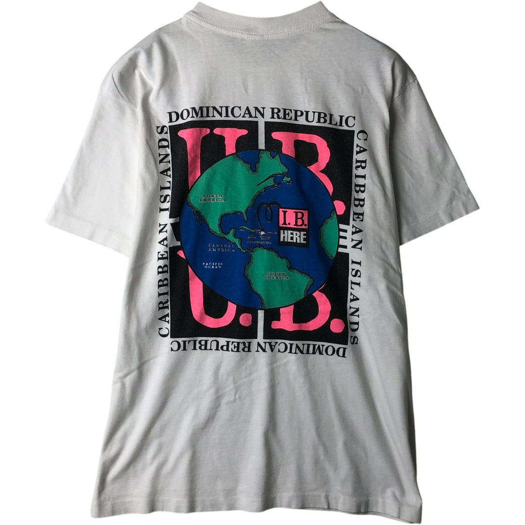 ~90'S VELERO Print T-Shirt, Men's Size L (Equivalent), Vintage cotton white type Vintage Second Hand