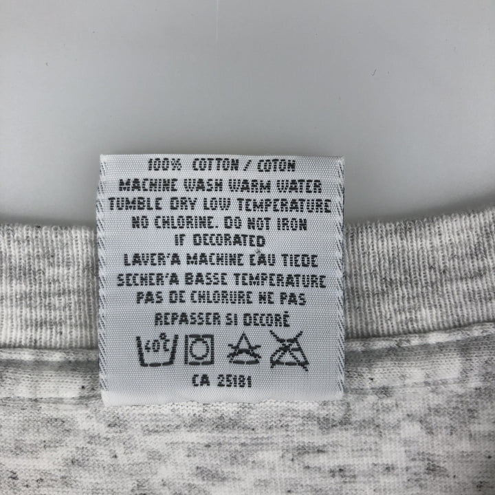 90'S Gildan Printed T-shirt Made in Canada Men's XL Vintage cotton gray type Vintage Second Hand