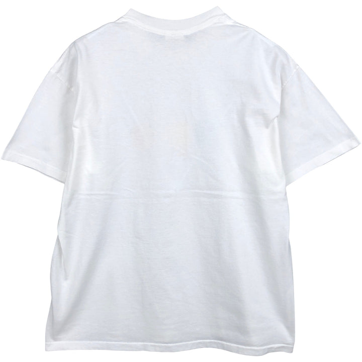 90'S Tee Jays SOF TEE Print T-Shirt, Made in USA, Men's XL equivalent, Vintage cotton white type Vintage Second Hand
