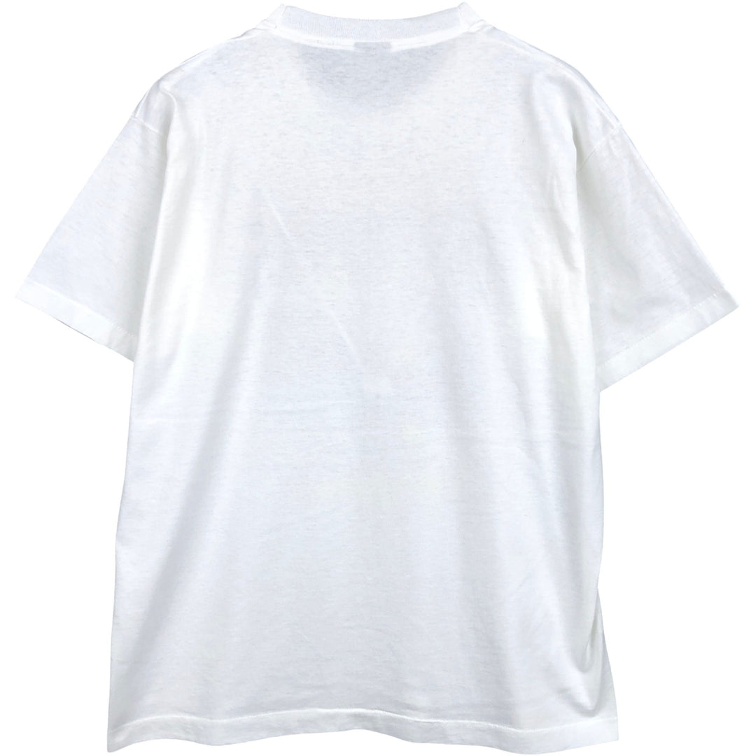 90'S SCREEN STARS Printed T-shirt Made in USA Men's XL Vintage cotton white type Vintage Second Hand