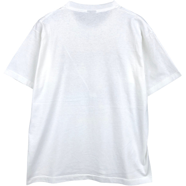 90'S SCREEN STARS Printed T-shirt Made in USA Men's XL Vintage cotton white type Vintage Second Hand