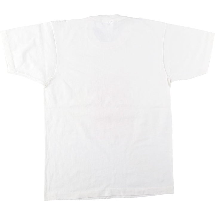 90'S Fruit of the Loom printed T-shirt, made in the USA, men's size L, vintage cotton white type Vintage Second Hand