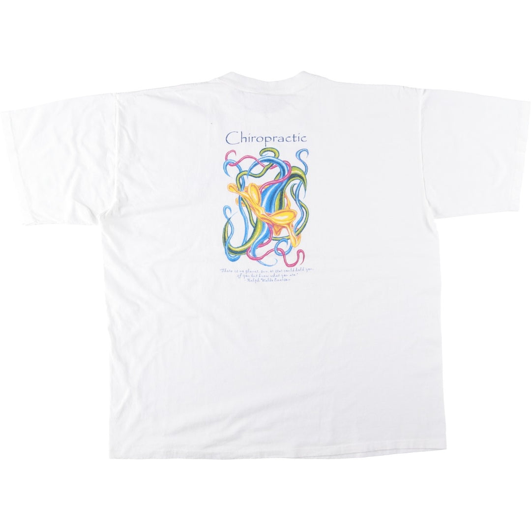 90'S All Sport Print T-Shirt, Men's XXL equivalent, Vintage cotton white type Vintage Second Hand