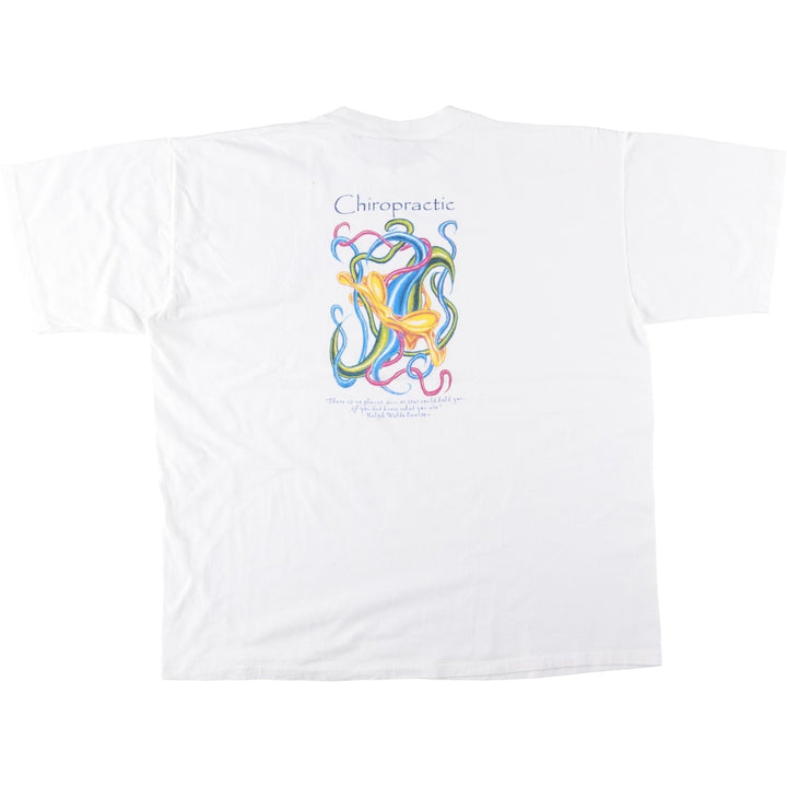 90'S All Sport Print T-Shirt, Men's XXL equivalent, Vintage cotton white type Vintage Second Hand