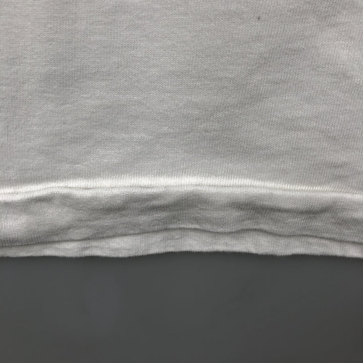 80'S Fruit of the Loom Rubes print T-shirt, Made in USA, Men's size L equivalent, Vintage cotton white type Vintage Second Hand