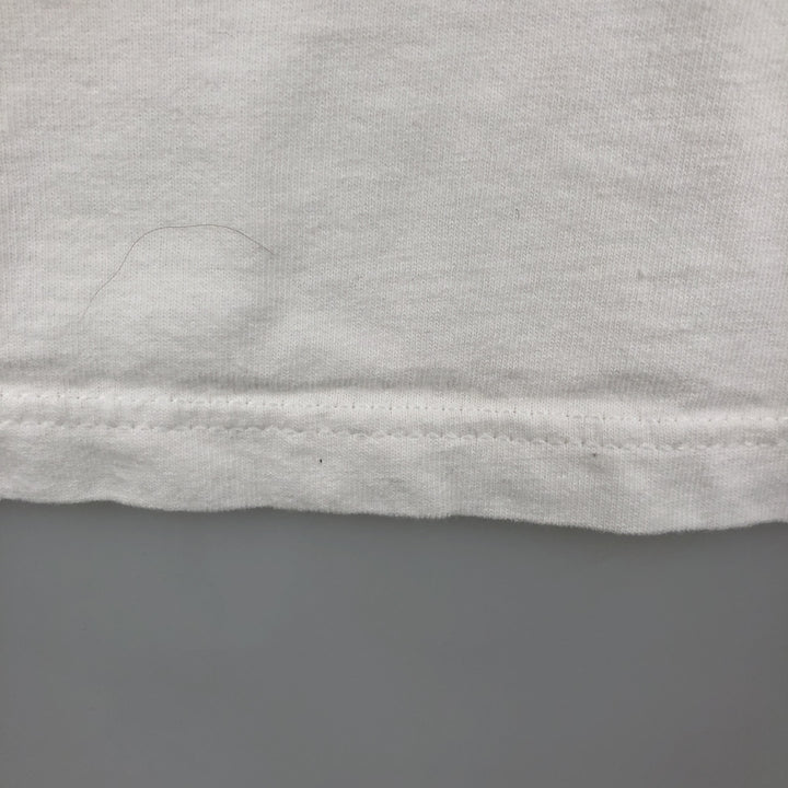 Vintage 80s-90'S Jerzees printed T-shirt, Made in USA, Men's Size L cotton white type Vintage Second Hand
