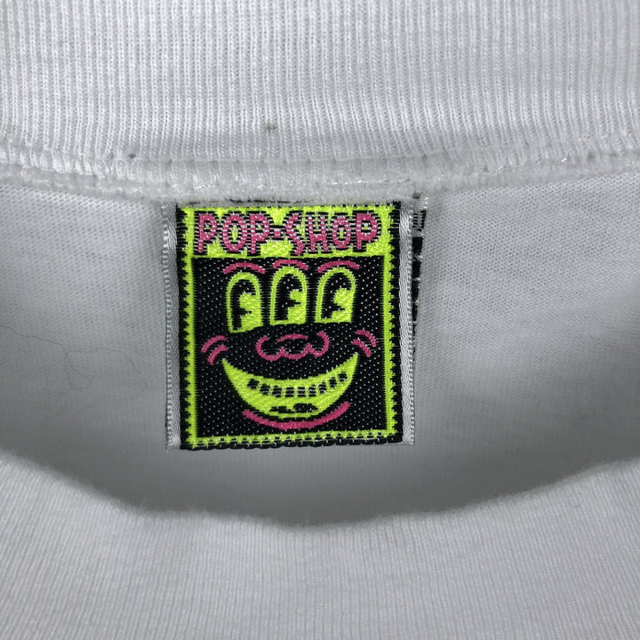 ~90'S Keith Haring Print T-Shirt, Men's Size L (Equivalent), Vintage cotton white type Vintage Second Hand