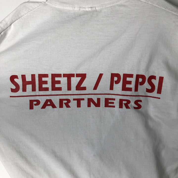 ~90'S Vintage Printed T-shirt, Men's S size unclear white type Vintage Second Hand